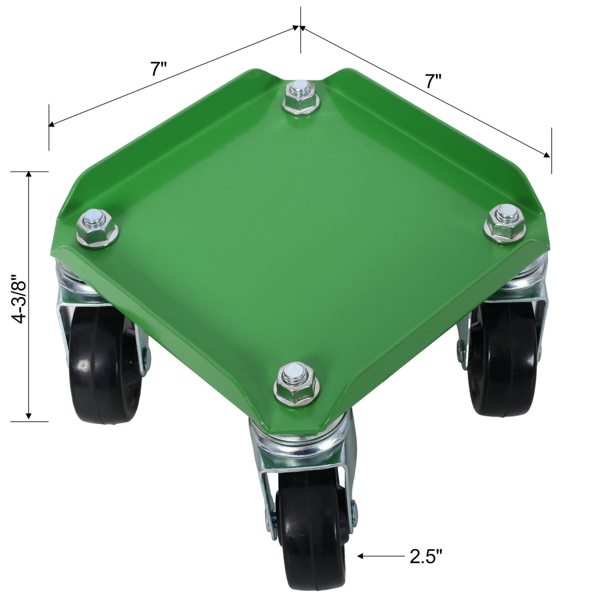 Heavy Duty Snowmobile Dolly With V Slide And Swivel Casters Steel, 1500Lbs Capacity