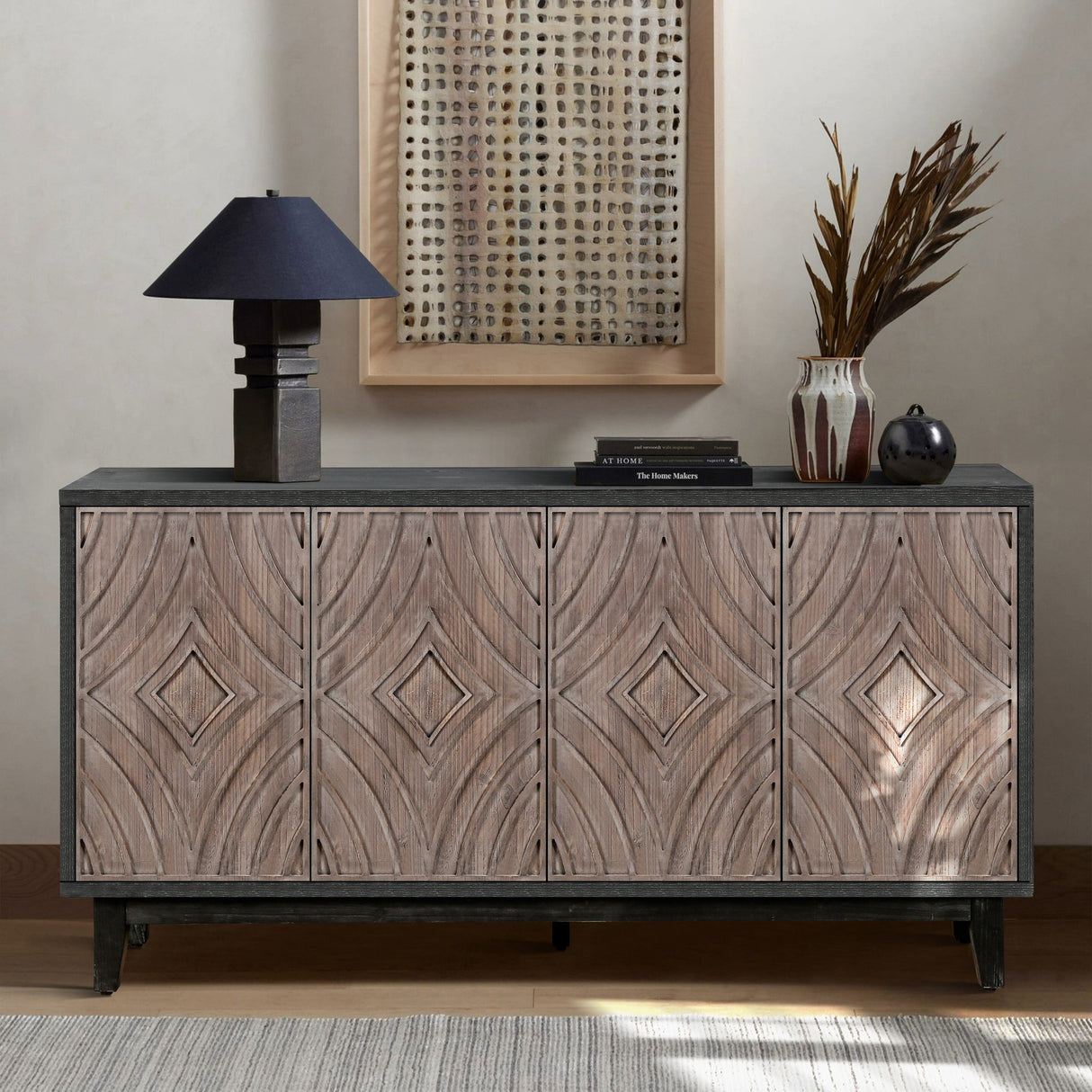 Mid Century Sideboard Buffet Cabinet