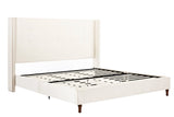 Luxury Wingback Upholstered Bed Frame