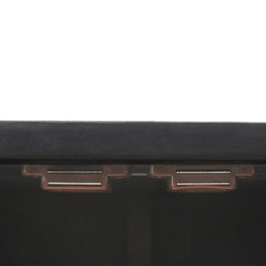 2 Door Storage Cabinet With Adjustable Shelf - Black