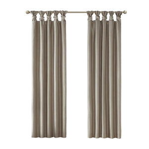 Twist Tab Total Blackout Window Curtain Panel Pewter 50x84' Blackout