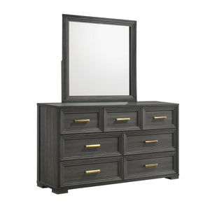 Colorado - Square Mirror (Dresser Not Included) - Charcoal
