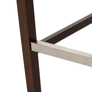 Solstara - Upholstered Dining Barstool With Button Tufted And Wing Back