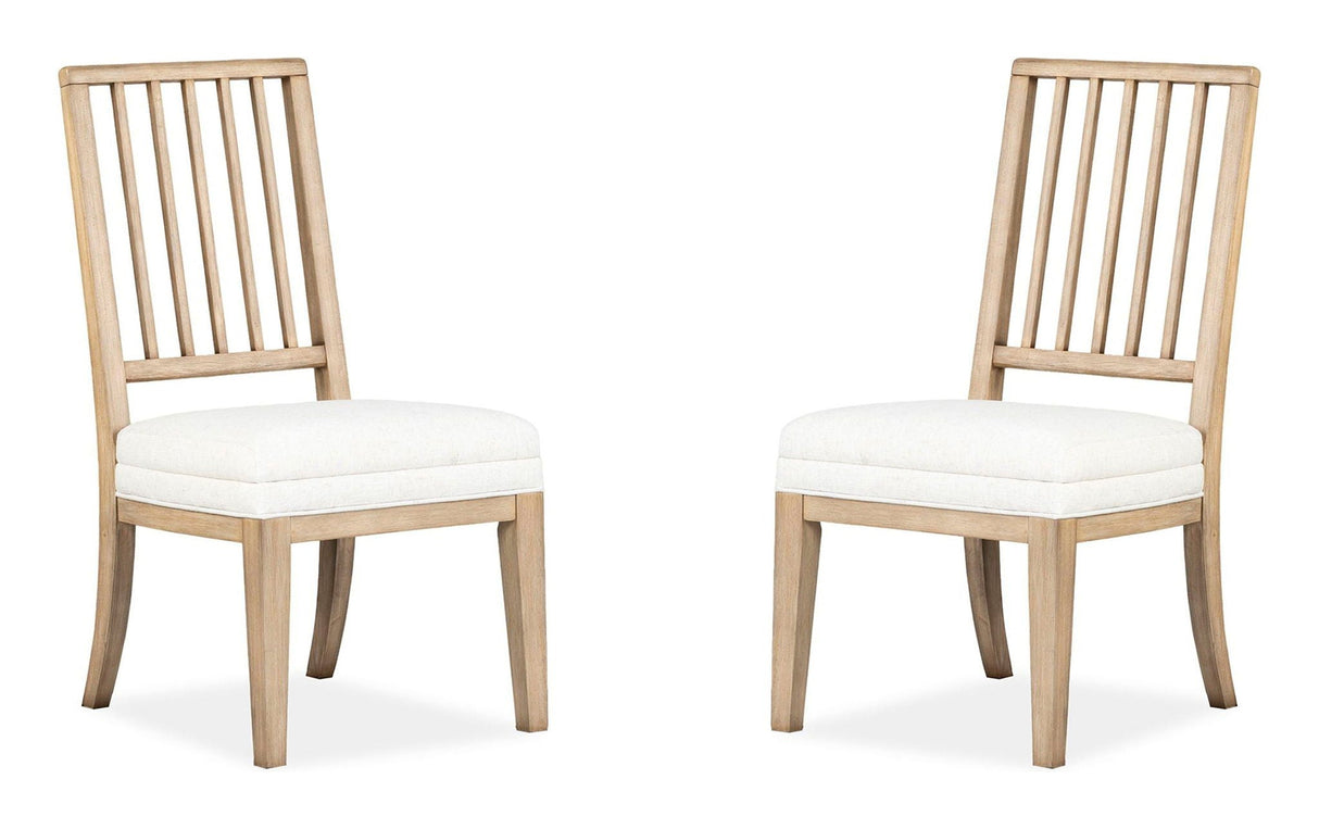 Coventry - Upholstered Side Chair With Solid Wood Back (Set of 2) - Honey Wheat