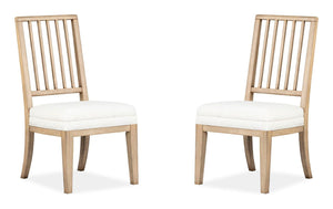 Coventry - Upholstered Side Chair With Solid Wood Back (Set of 2) - Honey Wheat