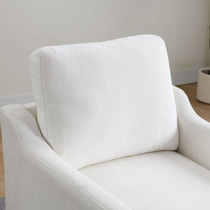 Swivel Arm Chair With USB Type-C Charging And Book Pocket