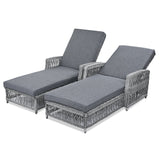Go 2 Pieces Long Reclining Chaise Set