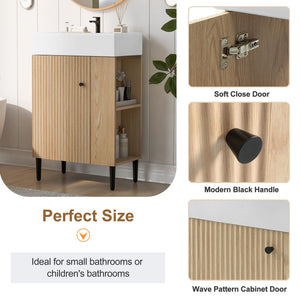 Bathroom Vanity, Combo Cabinet, Bathroom Storage Cabinet, Single Ceramic Sink