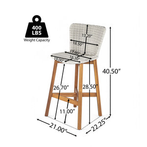 Lymington Outdoor Bar Stool (Set of 2)