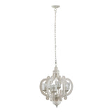 Farmhouse 6-Light Wood Chandelier Pendant Light Fixture
