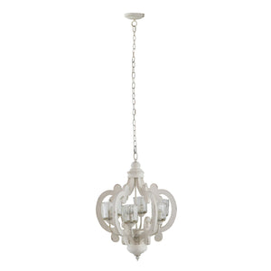 Farmhouse 6-Light Wood Chandelier Pendant Light Fixture