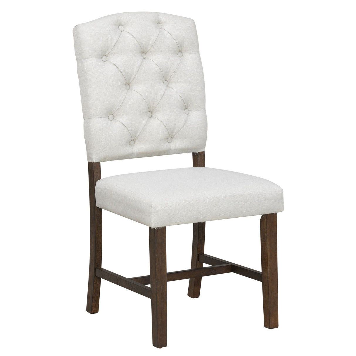 Dining Set With Leaf Round Table And 4 Upholstered Chairs