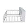 Floor Bed With Storage Cabinets And USB Ports