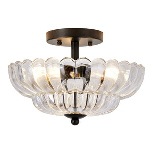 Smoky Semi Flush Mount Ceiling Light