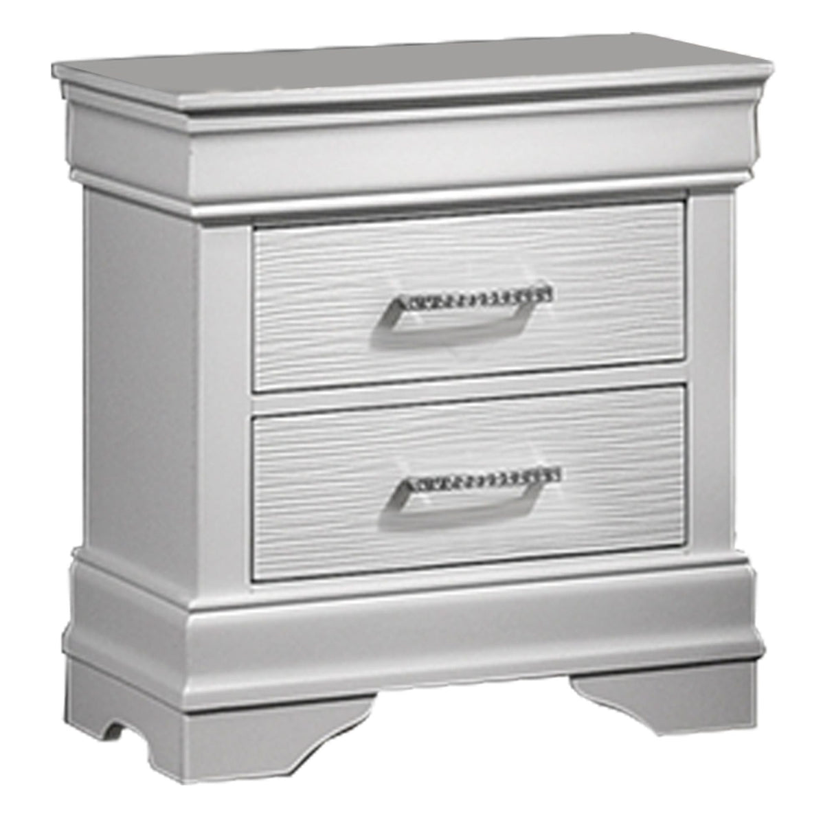3 Piece Bedroom Set With LED Lighting, 2 Nightstands