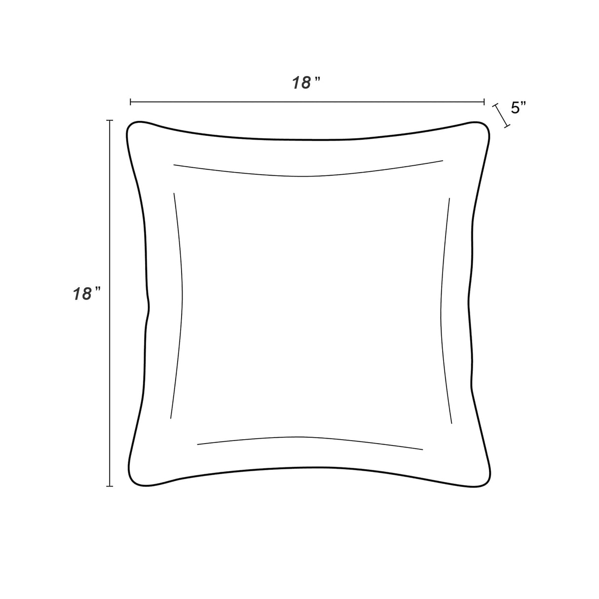 2 Pack Outdoor Throw Pillows, Waterproof & Fade-Resistant (18x18 Inch)