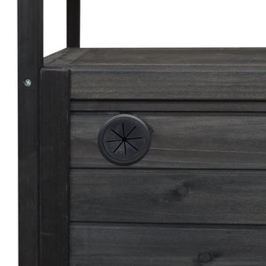 Foldable Outdoor Kitchen Island Patio Mobile Kitchen Cart