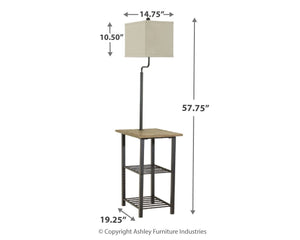 Shianne - Metal Tray Lamp  - Black