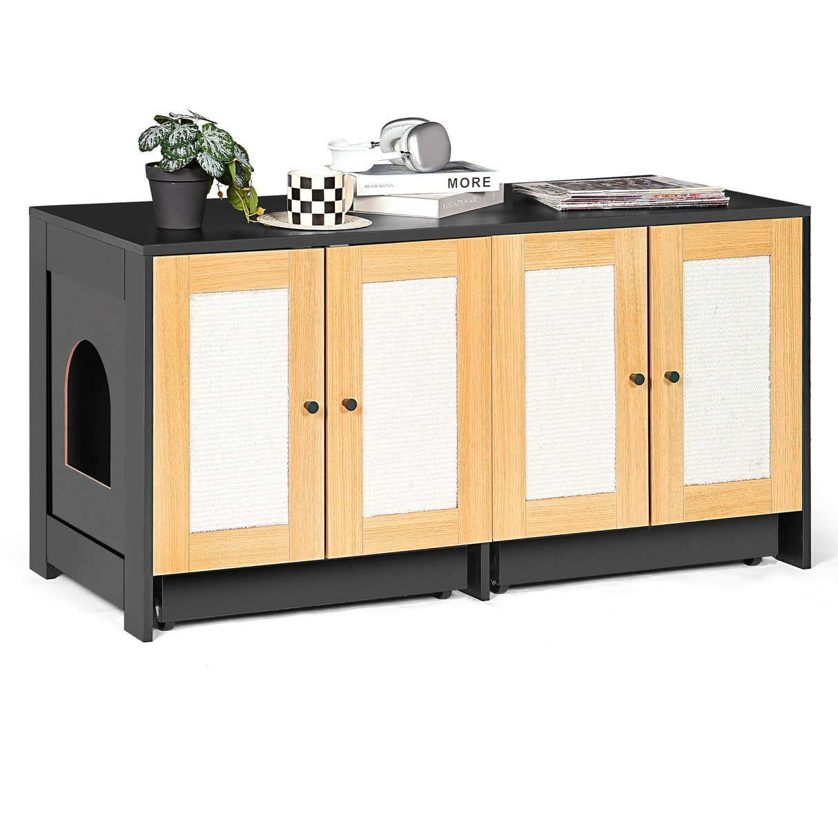 Double Litter Box Enclosure for Cats