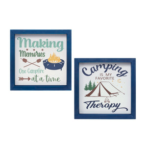 Wood-Framed-Camping-Sentiment-Sign-(Set-of-4)-Wall-Signs