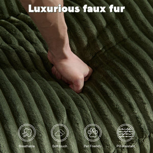 Double Chaise Lounge Chair, Oversized Upholstered Sleeper Cloud Couch