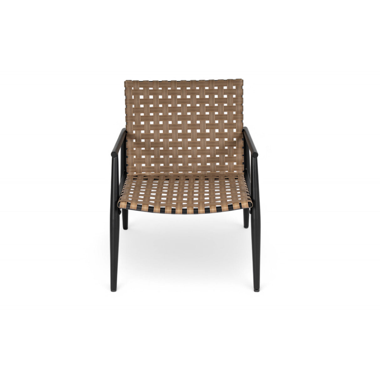 Modern Outdoor Chat Set: 2 Rattan Chairs with Side Table
