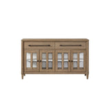 Buffet with Glass Cabinet Doors