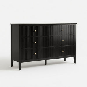 Modern 6 Drawer Fluted Dresser