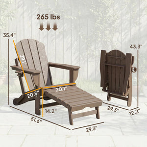 Stylish Folding Fire Pit Chair Set of 2