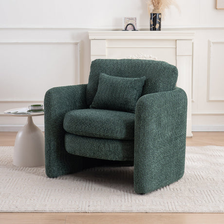 Rosewick Rounded Corner Cozy Modern Accent Chair