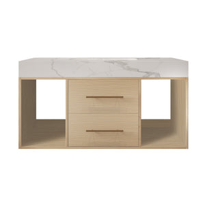 39.4" Floating Bathroom Vanity with Ceramic Sink