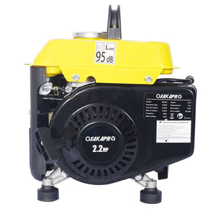 Portable Outdoor Generator Low Noise Gas Powered For Home Use - Yellow