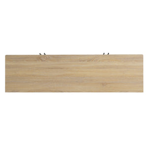 4 Door TV Cabinet, 2 Storage Spaces, Adjustable Shelves