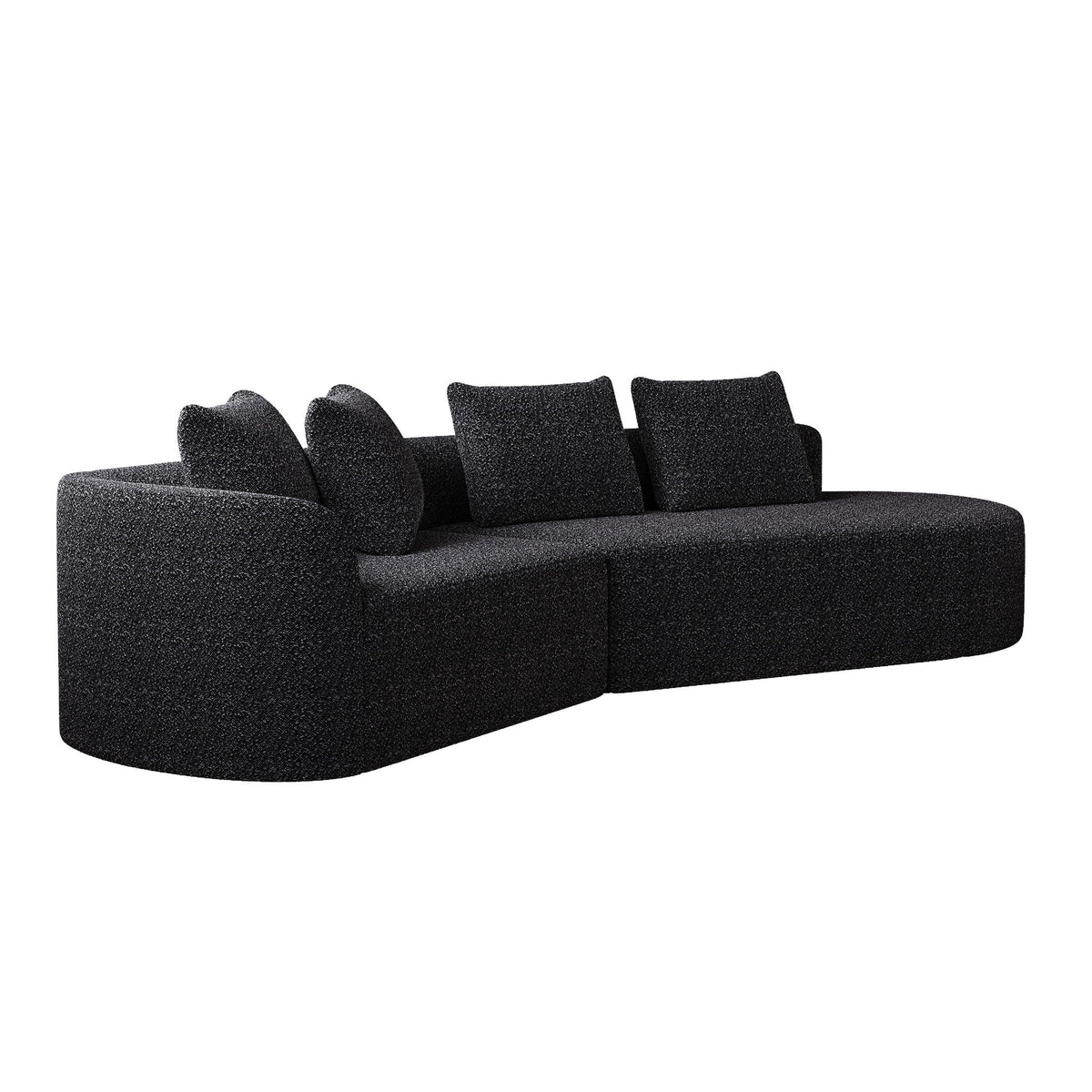 Upholstered Oversized Sectional Sofa - 4 Seater