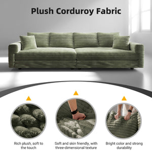 4 Seat Sofa, Deep Seat Couches With Soft Pillows