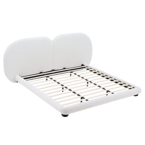 Extra Thick Upholstered Platform Bed Frame