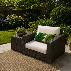 4 Pack Outdoor Lumbar Pillow with Inserts