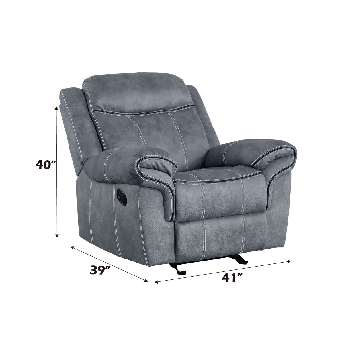 Zubaida Two Tone Glider Recliner