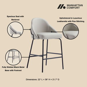 Gracie - Upholstered Counter Stool
