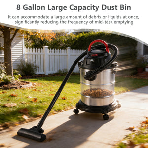 Wet Dry Vac, 8 Gallon, 6 Peak HP, 3 in 1 Shop Vacuum