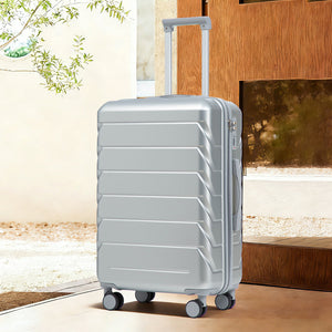 28 Inch ABS Hard Shell Large Travel Checked Luggage - Silver