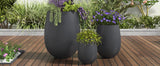 Lightweight Round MGO Outdoor Planter Set - 3 Sizes