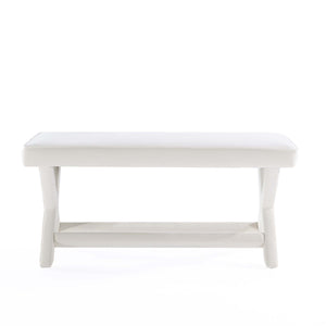 Abigail - Accent Bench With Piped Cushion