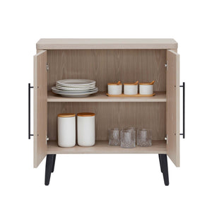 Jodie - Fluted Accent Cabinet - Oak