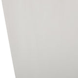 13" Outdoor Modern MGO Small Cast Stone Planter Matte White