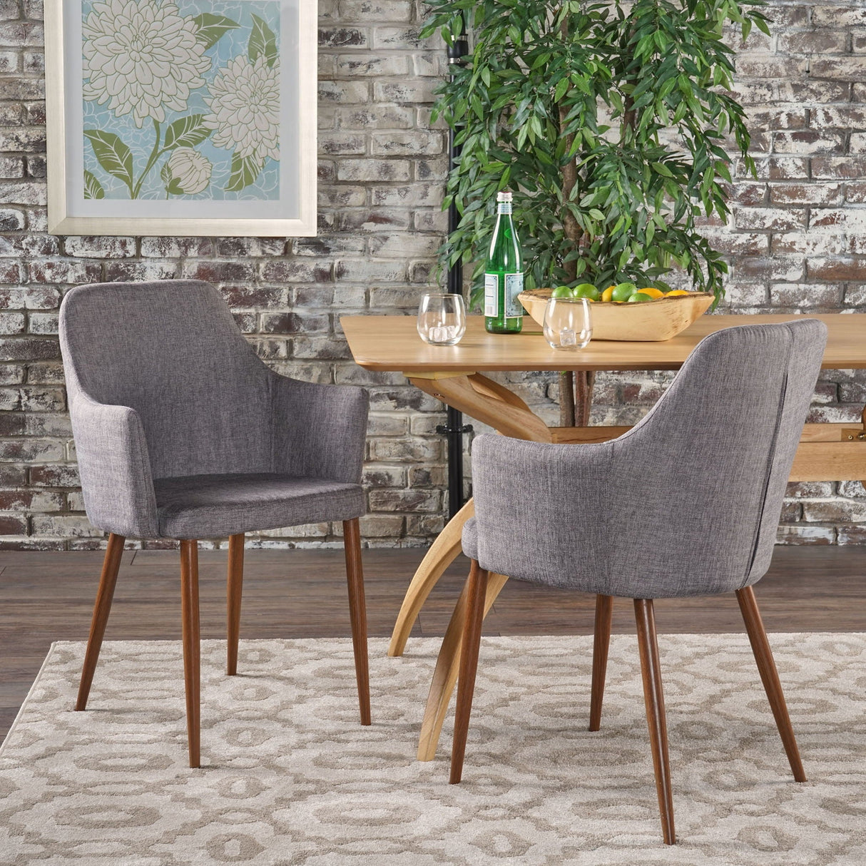 Elegant Dining Chair with Contoured Support