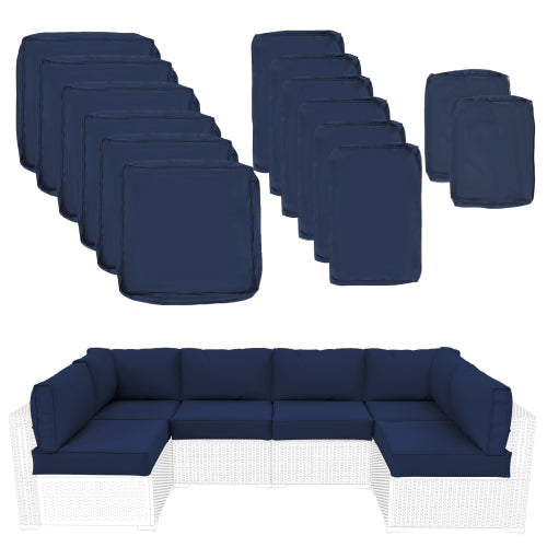 Outdoor Cushions for Patio Furniture Replacement - Navy Blue