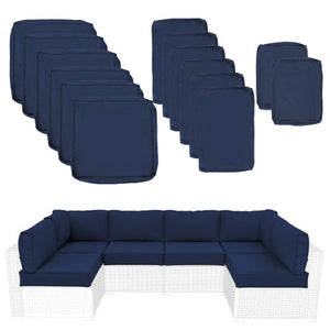 Outdoor Cushions for Patio Furniture Replacement - Navy Blue