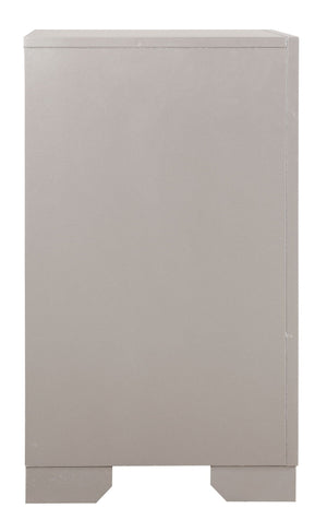 Elegant Nightstand - Silver Champagne
