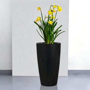 Tall Planters Set With Water Level Monitor And Auto Watering